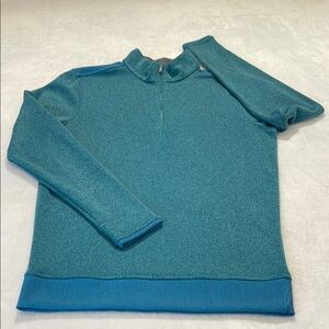 UNDER ARMOUR MENS SIZE S Teal Quarter-Zip Pullover